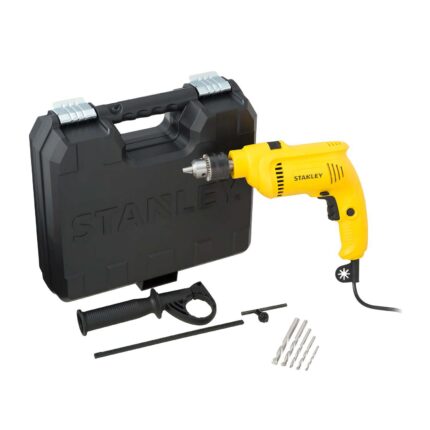 Furadeira de Impacto 600w 1/2 (13mm) Stanley Com Maleta E 5 Brocas 49300ipm Sdh600ka